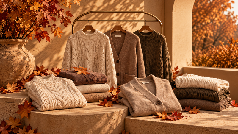 Herbstpullover & Strickjacken