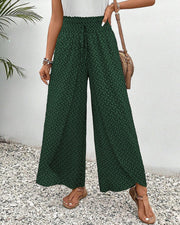Lizzy | Hose mit weitem Bein und Geometrie-Druck