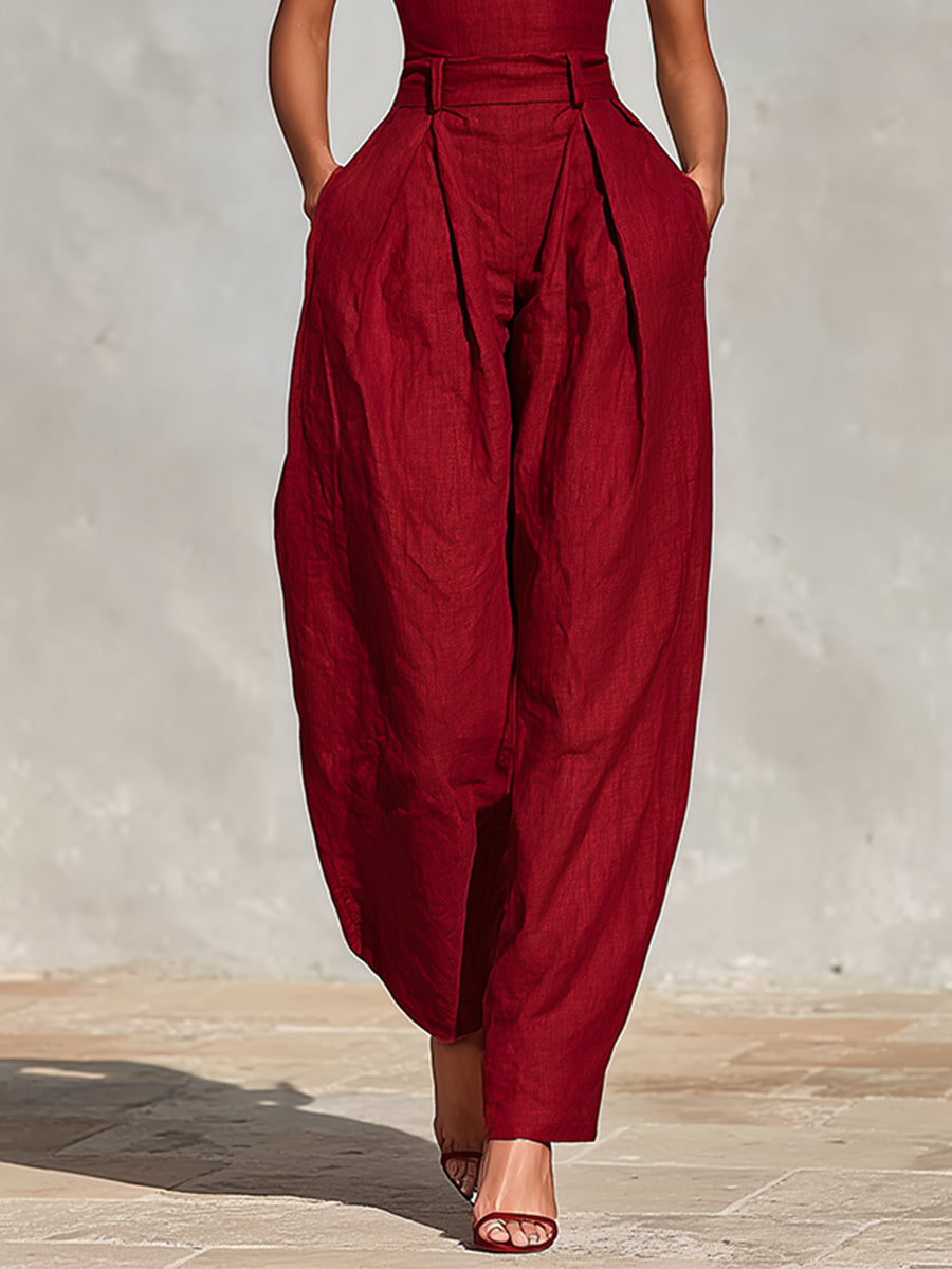Scarlett Hochtaillierter Jumpsuit