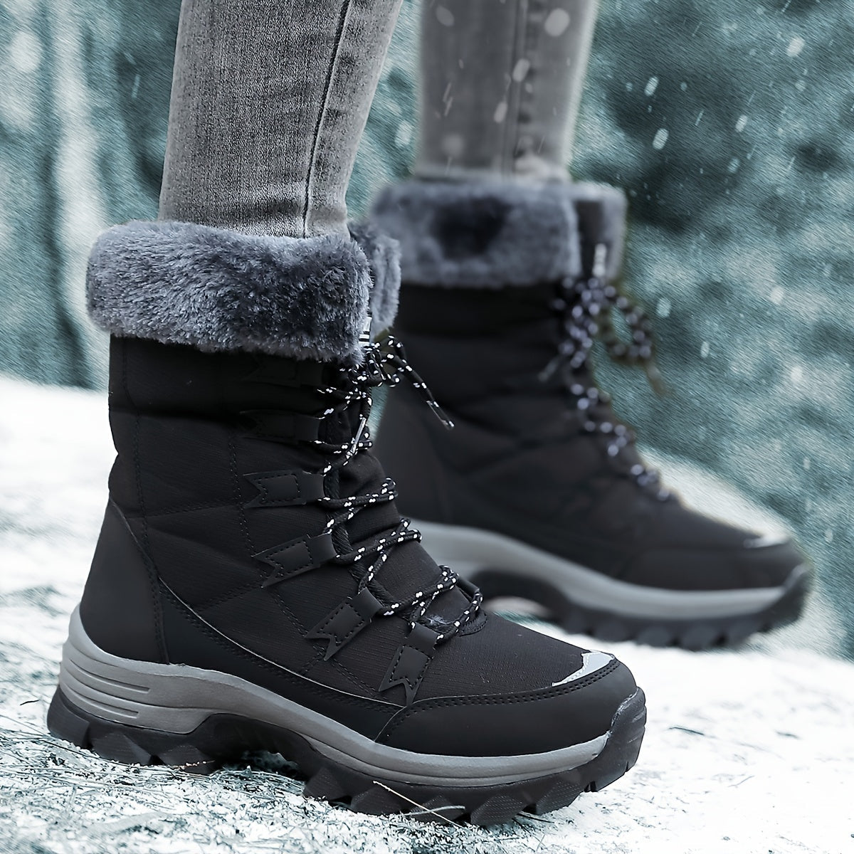 Stiefel mit Schnürung