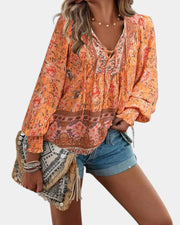 Jany Bluse mit Blumenmuster