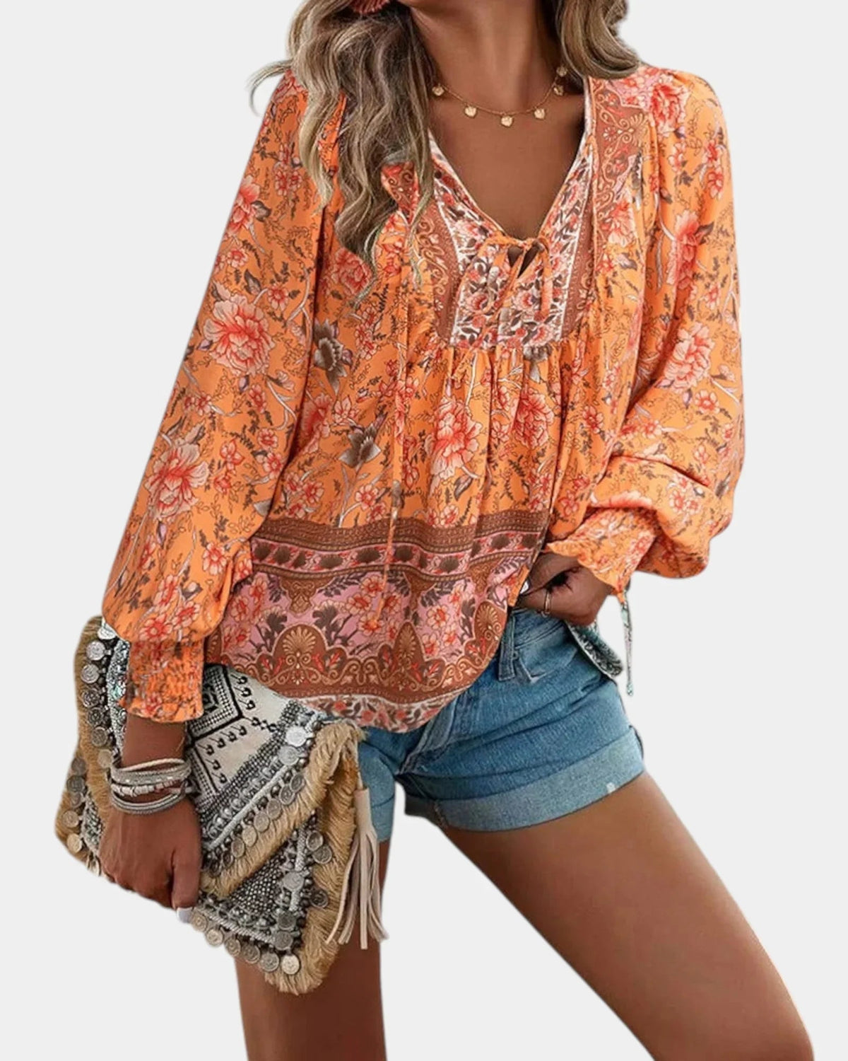 Jany Bluse mit Blumenmuster