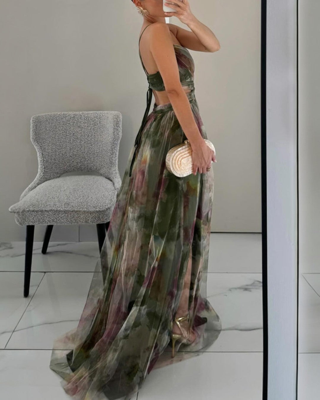 Giselle | Bezauberndes Maxi-Kleid mit Floralprint