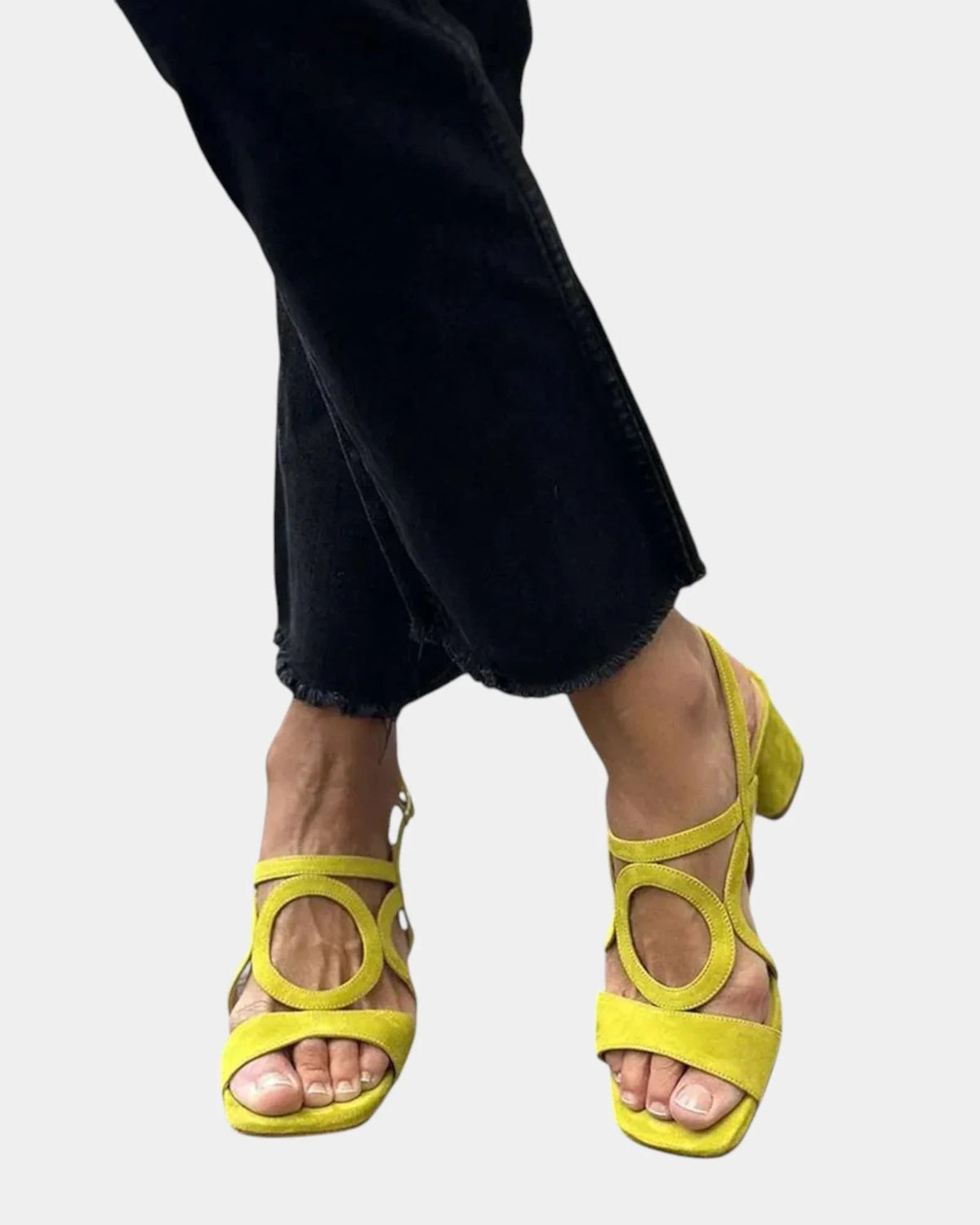 Guillelmine Sandalen mit eckiger Zehenpartie