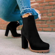 Stiefeletten mit Blockabsatz