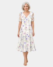 Katell Kleid mit Spitzendetails
