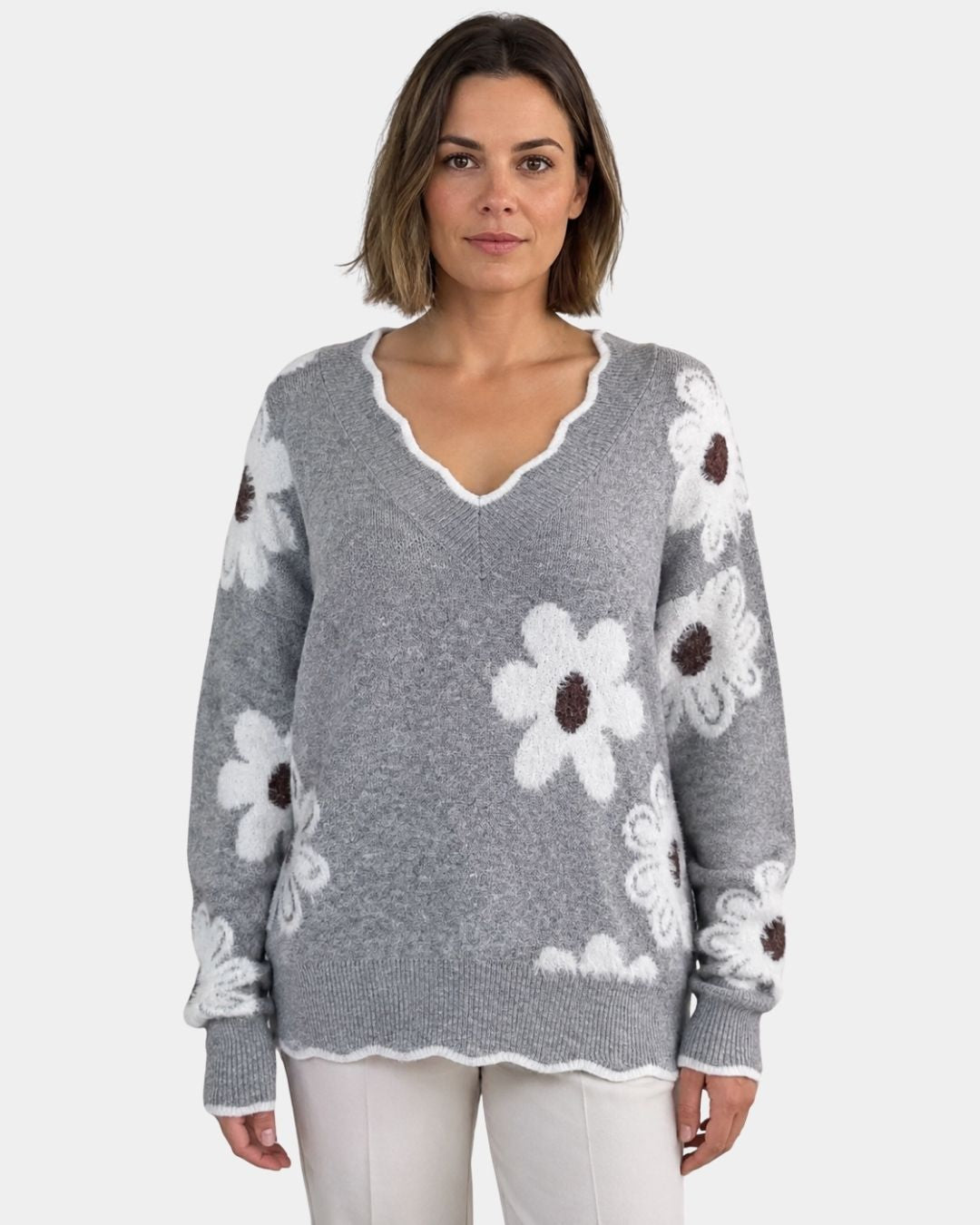 Paula Pullover mit Blumenmuster