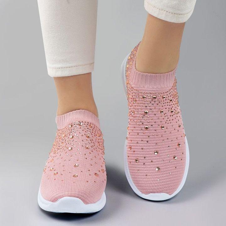 Sneaker mit Glitzerdetails