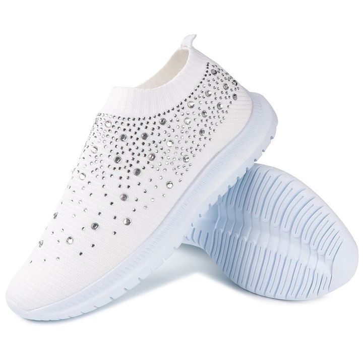 Sneaker mit Glitzerdetails