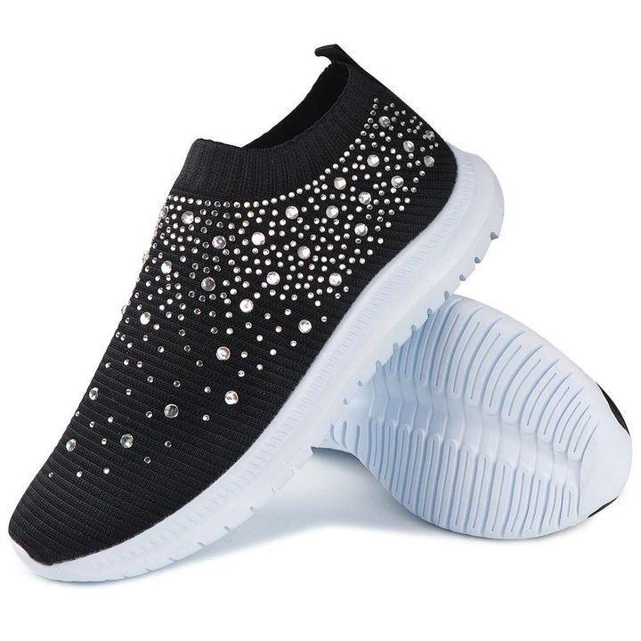 Sneaker mit Glitzerdetails
