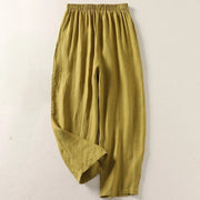 Amalia | Leichte Sommerhose aus Baumwolle & Leinen