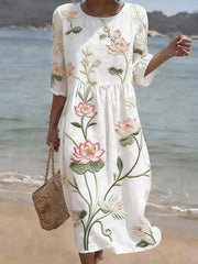 Martina | Stilvolles Blumenkleid