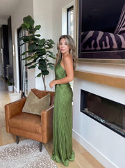 Aurelia | Ein-Schulter Faltenkleid