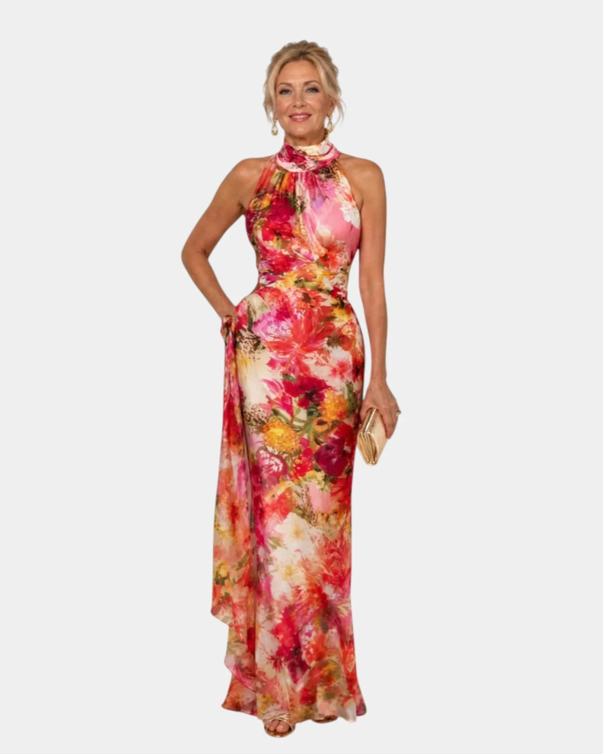 Cyanelle Kleid mit Blumenmuster