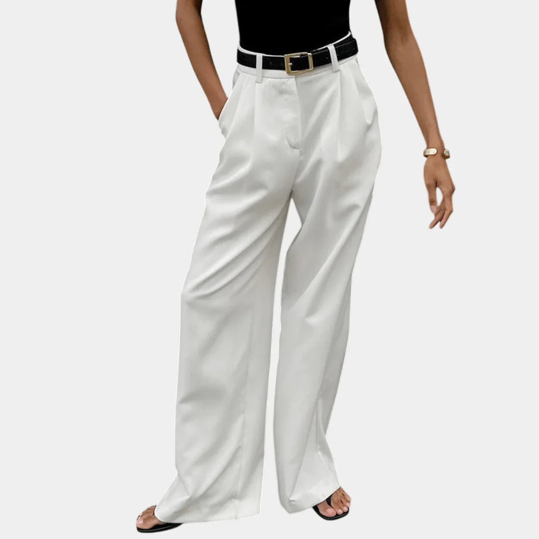 Wide-Leg Hose mit Blumenmuster