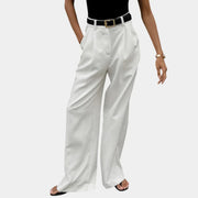 Wide-Leg Hose mit Blumenmuster
