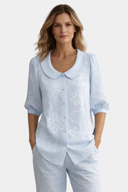 Elya Bluse mit Stickdetails