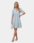 Garance Kleid mit Stickdetails