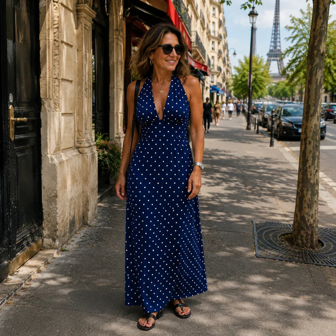 Lucerenne Kleid mit Punktmuster