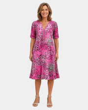 Adèle Kleid mit V-Ausschnitt