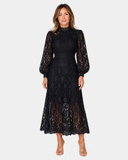 Yvette Kleid mit Spitzendetails