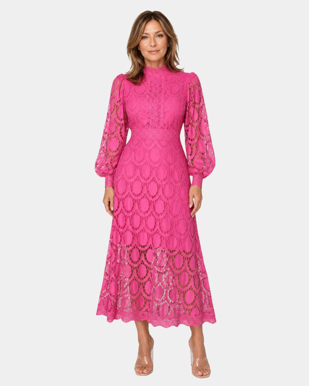 Yvette Kleid mit Spitzendetails