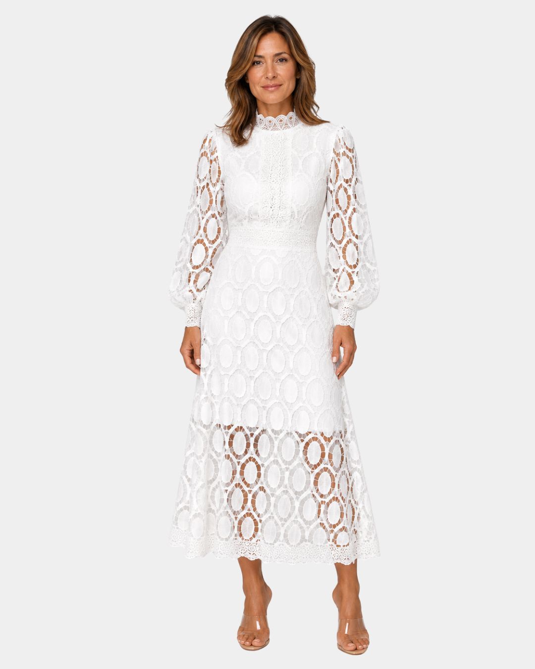 Yvette Kleid mit Spitzendetails