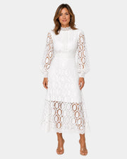 Yvette Kleid mit Spitzendetails