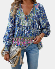 Jany Bluse mit Blumenmuster