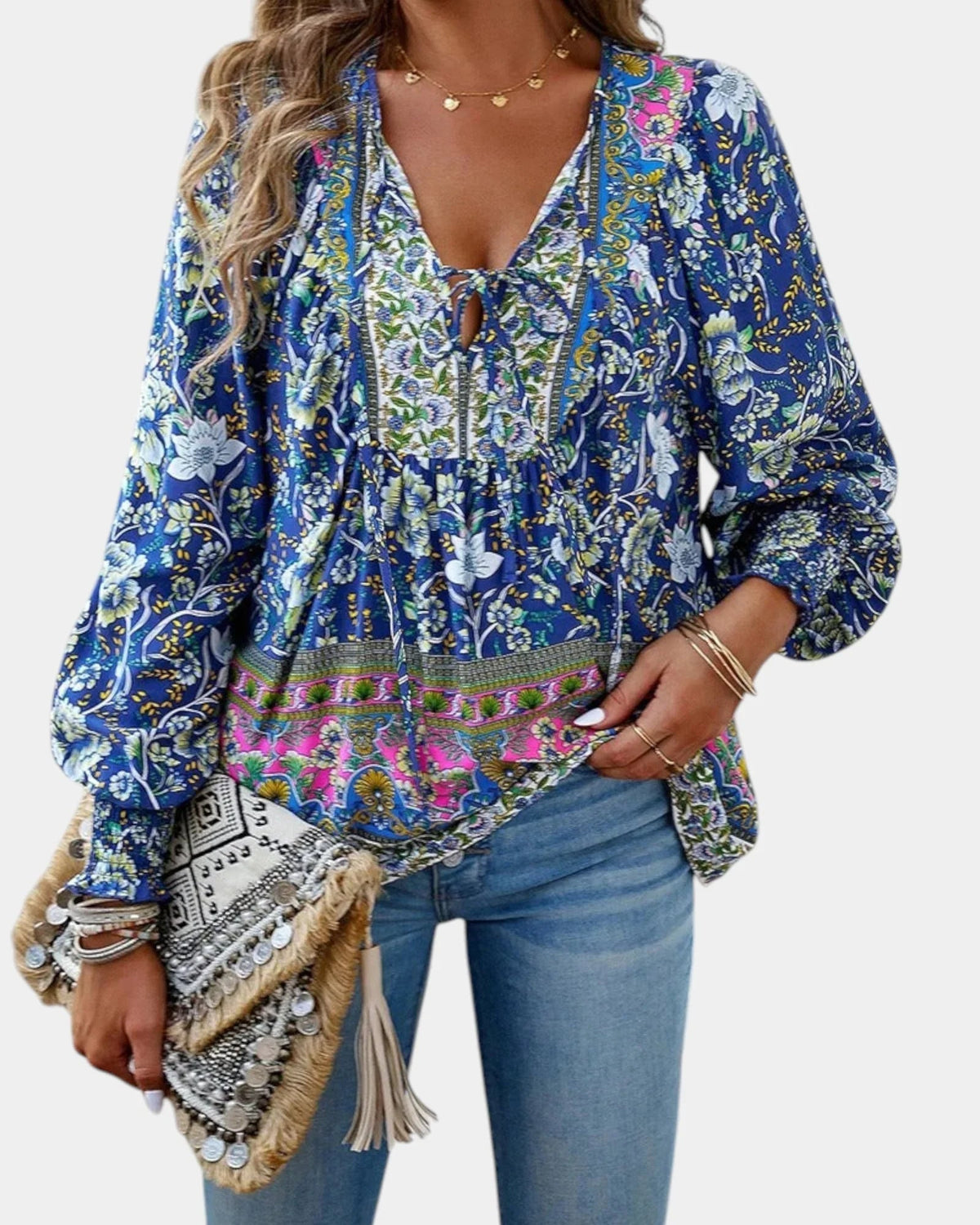 Jany Bluse mit Blumenmuster