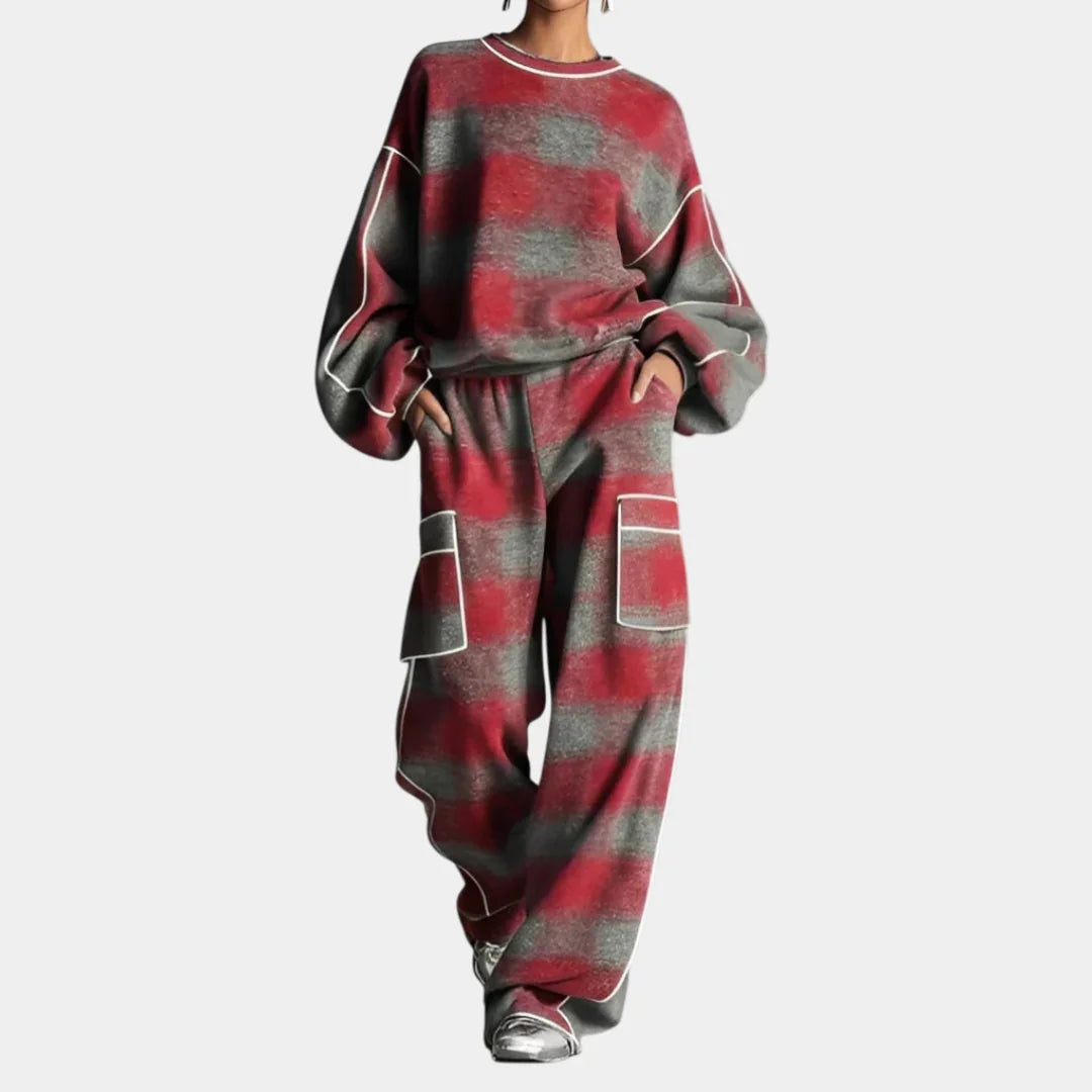 Carmen Set mit Colorblock