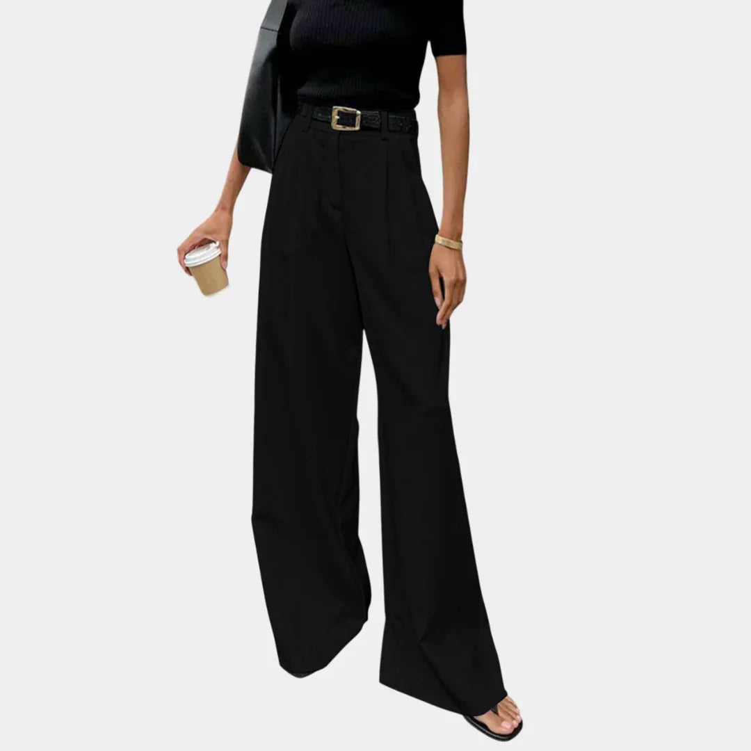 Wide-Leg Hose mit Blumenmuster