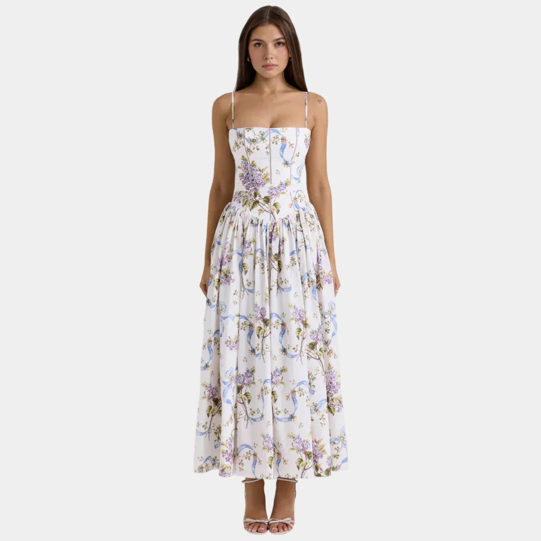 Oriane Kleid mit Blumenmuster