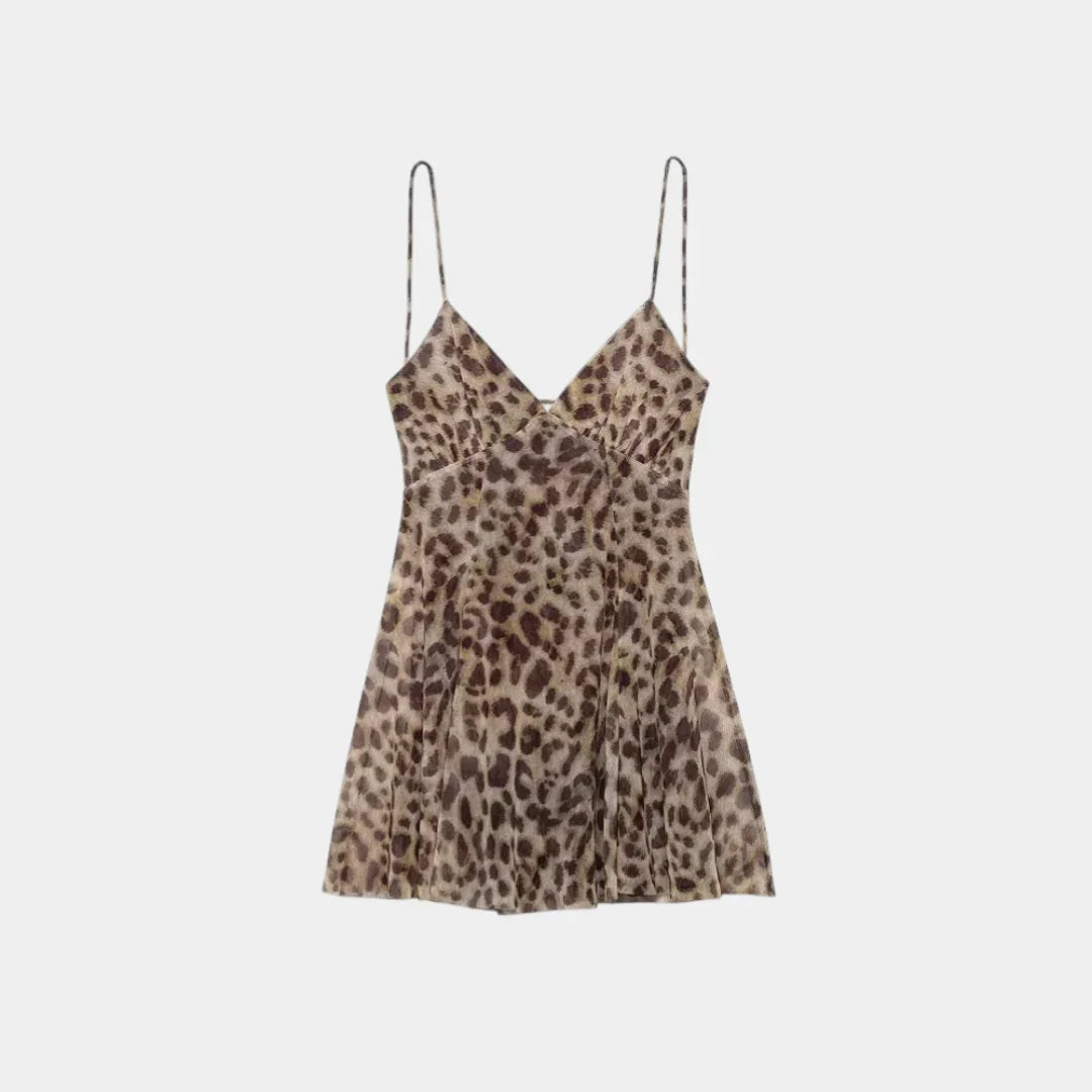 Noémie Kleid mit Leopardenmuster