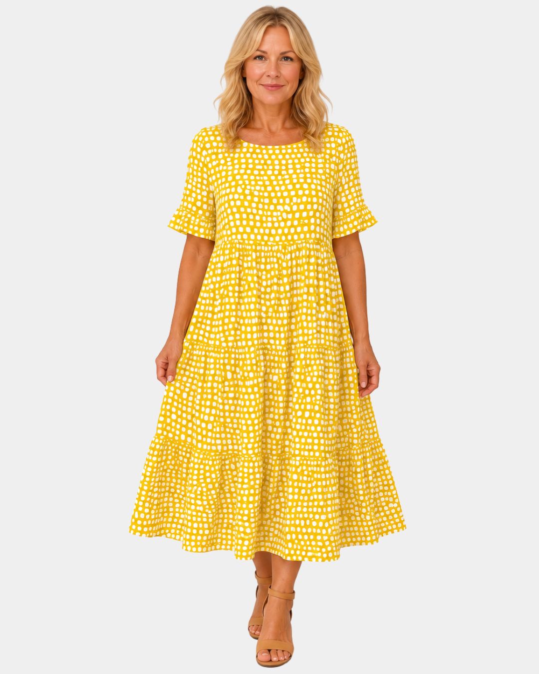 Belzamine Kleid mit Punktmuster