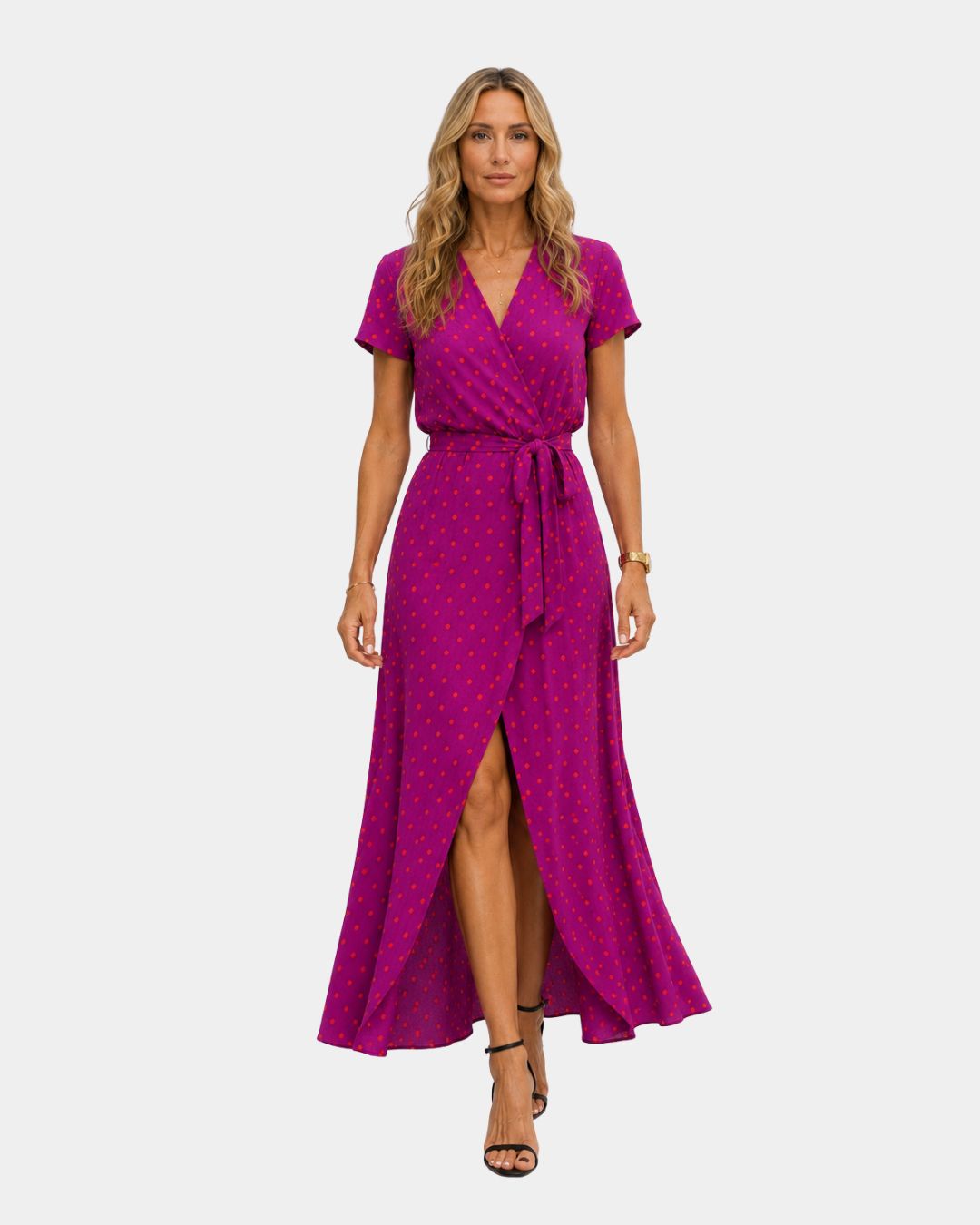 Aurélisse Kleid mit V-Ausschnitt