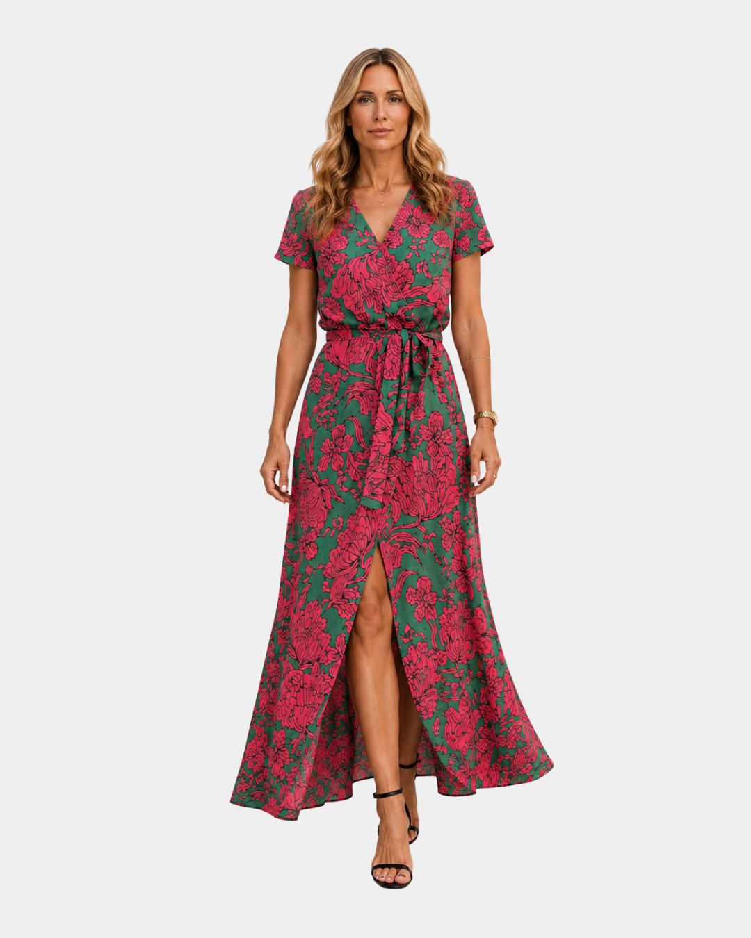 Aurélisse Kleid mit V-Ausschnitt