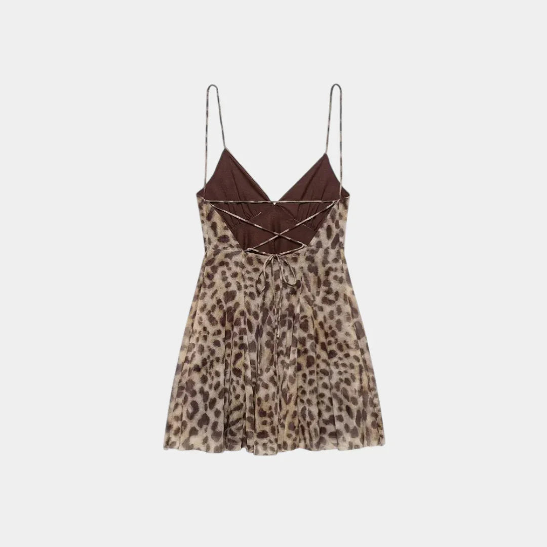 Noémie Kleid mit Leopardenmuster