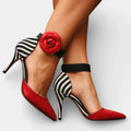 Angela Pumps mit Blumenmuster