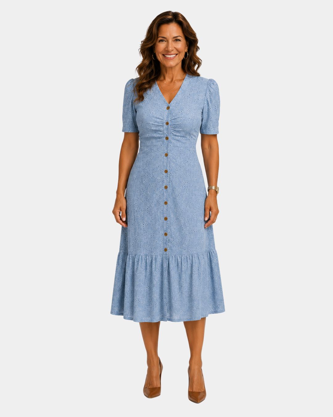 Delmine Hemdkleid mit Hemdblusenstil