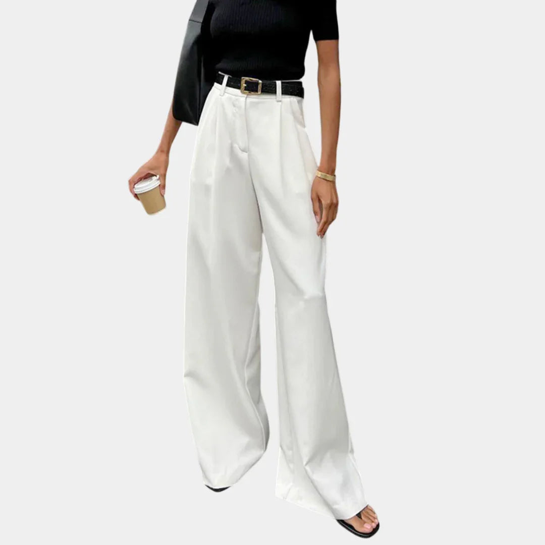 Wide-Leg Hose mit Blumenmuster