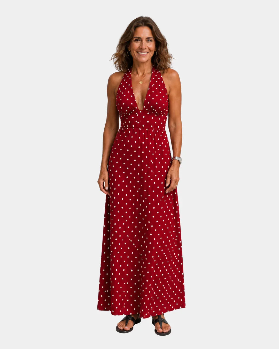 Lucerenne Kleid mit Punktmuster