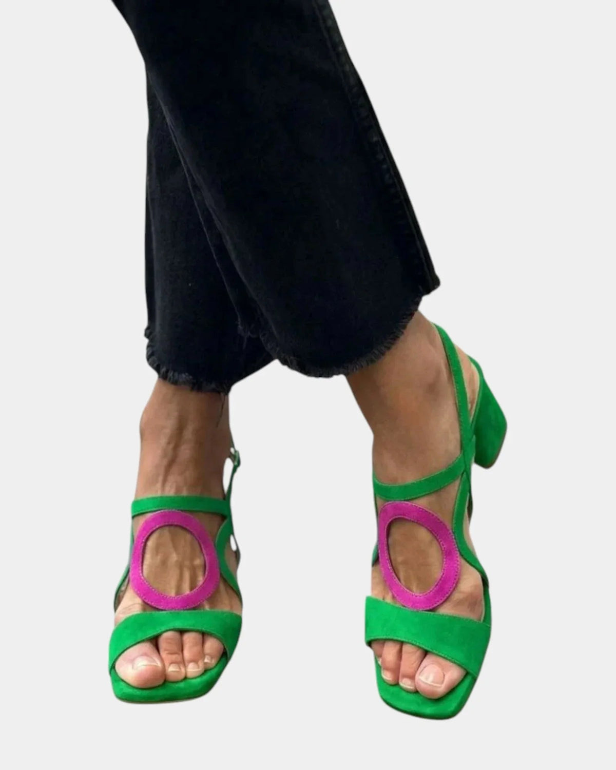 Guillelmine Sandalen mit eckiger Zehenpartie