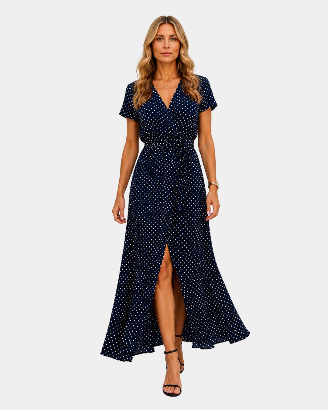 Aurélisse Kleid mit V-Ausschnitt
