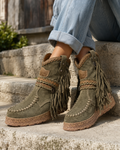 Fransige Stiefeletten