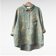 Olivia | Oversized Leinen-Bluse