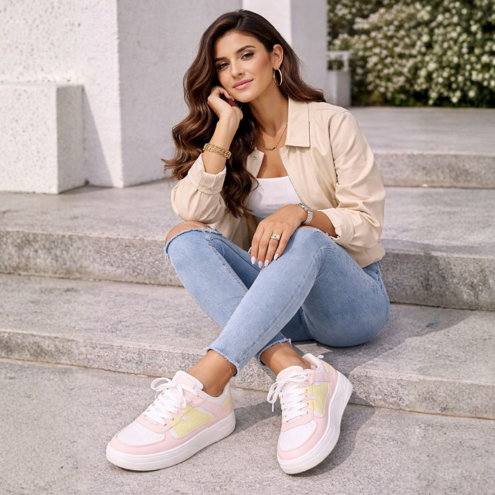 Sneaker mit Schnürung