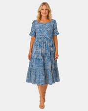 Belzamine Kleid mit Punktmuster