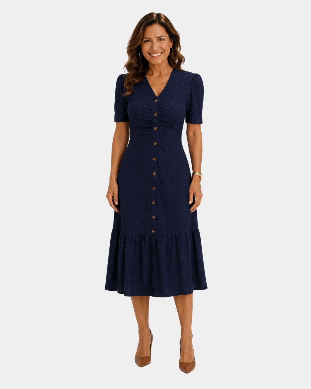 Delmine Hemdkleid mit Hemdblusenstil