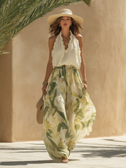 Liara | Luftiges Zweiteiler-Set mit Blumenprint